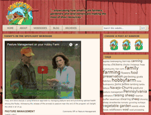 Tablet Screenshot of homegrownonahobbyfarm.com